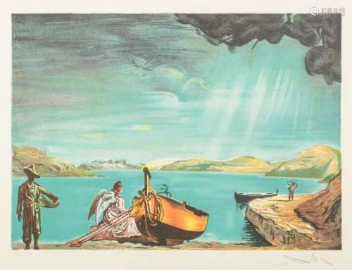 After Salvador Dali, Spanish (1904-1989), L\'Ange de Port Ll...