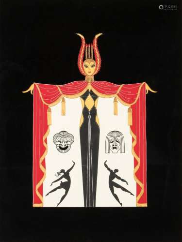 Erte, French (1892-1990), Broadway\'s in Fashion, silkscreen...