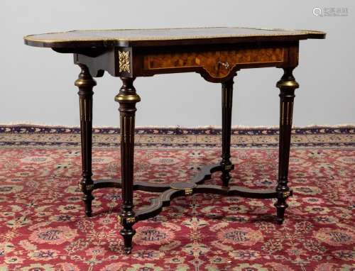 An Italian parquetry occasional table, 28 1/2 in. (72.4 cm.)...