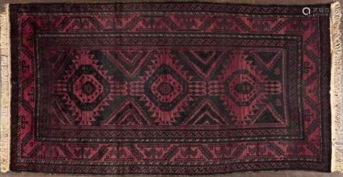 A Persian rug, 4\'10\" x 9\'4\"