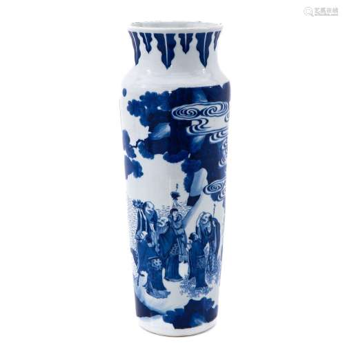 A Blue and White Vase