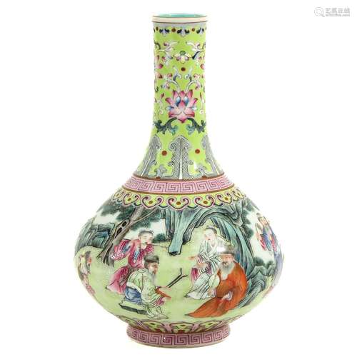 A Famille Rose Vase