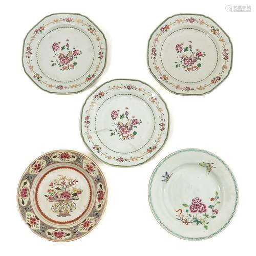 A Collection of 5 Plates