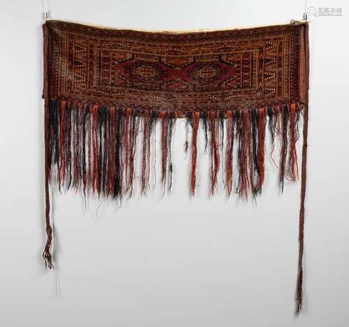 A Turkoman tent bag, 14 x 46 in. (35.6 x 116.8 cm.)