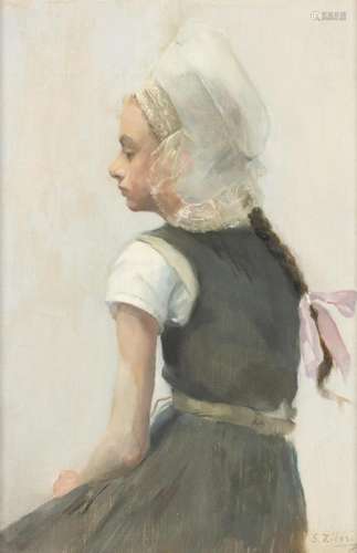 Ann Susan Zileri, British (1864-1965), Portrait of a Young G...