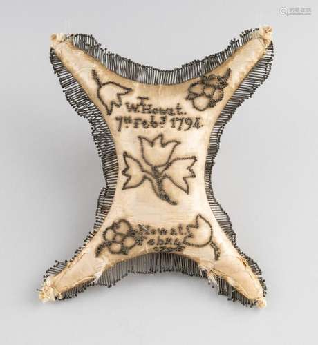 An 18th century pin cushion