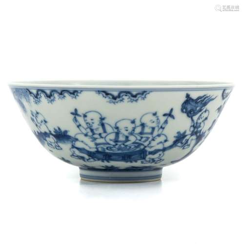 A Blue and White Bowl