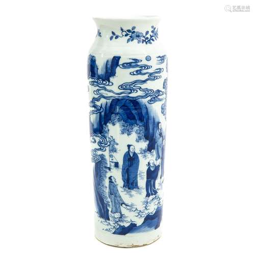 A Blue and White Vase