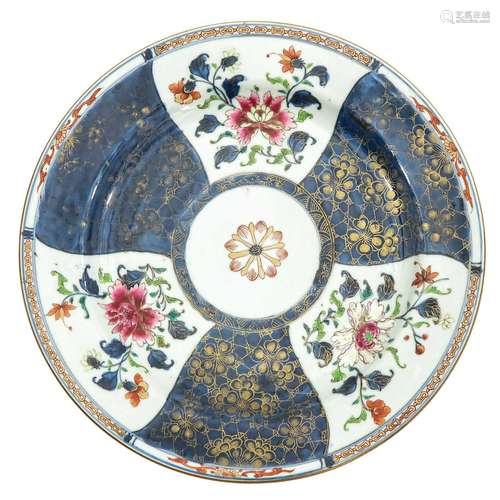 A Famille Rose Plate