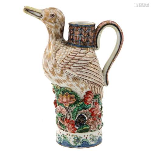 A Figural Imari Pitcher