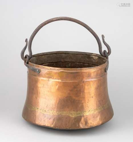 A 19th century copper bucket