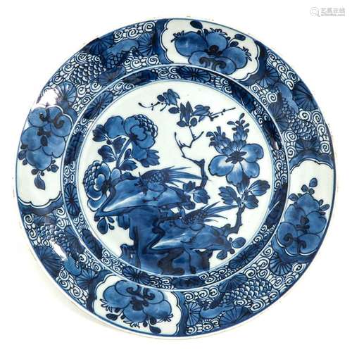 A Blue and White Plate