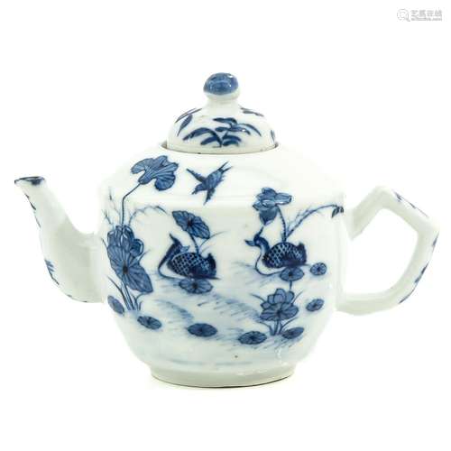 A Blue and White Teapot