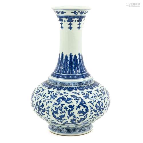 A Blue and White Vase