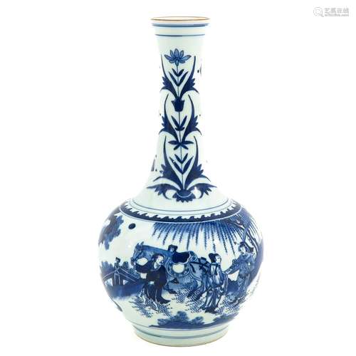 A Blue and White Vase