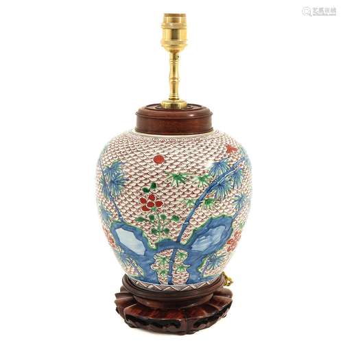 A Wucai Decor Lamp