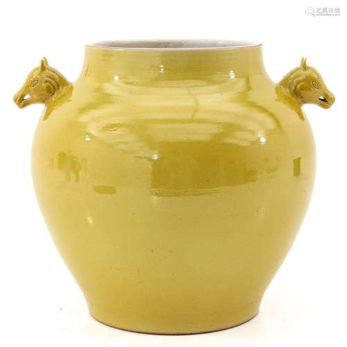 A Yellow Glaze Vase