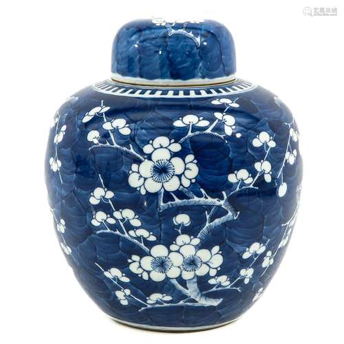 A BLue and White Ginger Jar