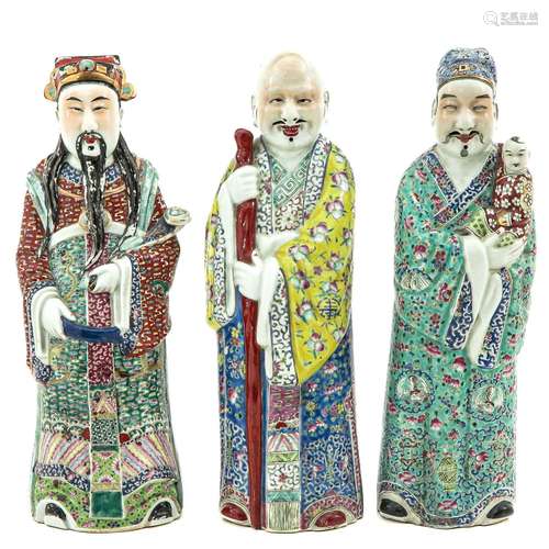 A Collection of 3 Chinese Figures