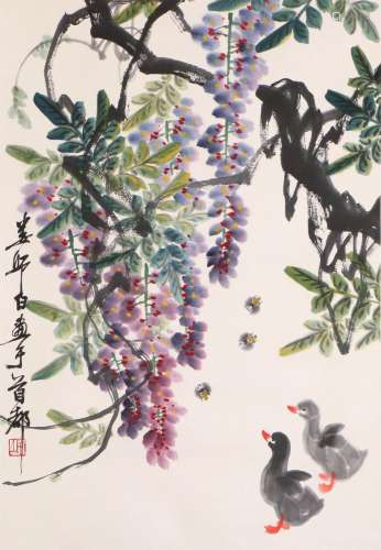 Lou Shibai wisteria duckling