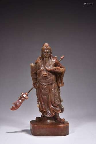 Shoushan Stone Statue of Guan Gong