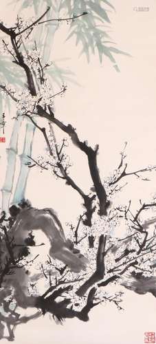 Yu Xining Plum and Bamboo Picture