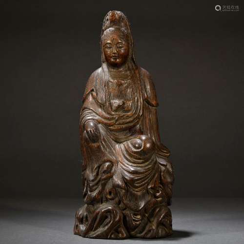 Statue of Avalokitesvara Wood Carving "Avalokitesvara&q...