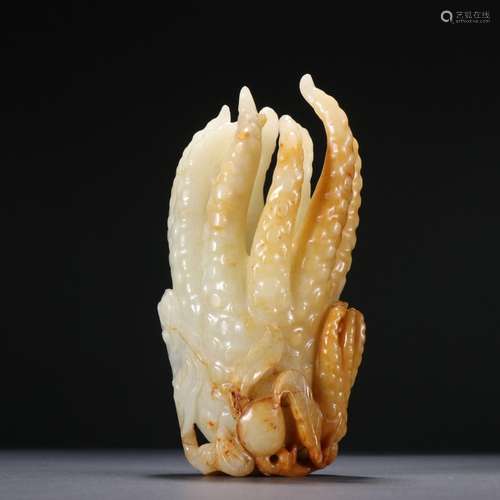 Hetian jade seed material bergamot ornament