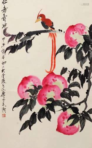 Xiao Ping's painting of flowers and birds