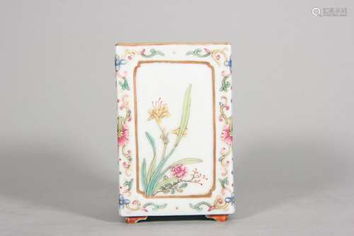 Pastel Flower Poetry Square Pen Holder