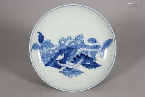 blue and white encroachment plate