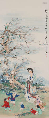 吴光宇 1908-1970 婴戏图