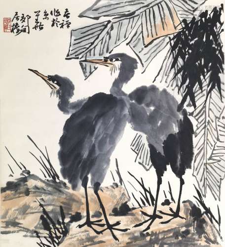 李苦禅 1899-1983 鱼鹰图