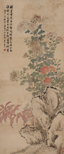 陈半丁 1876-1970 菊石图