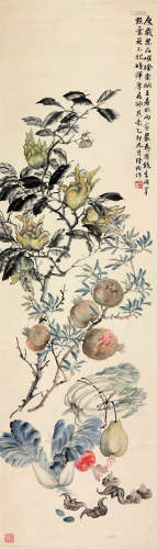 陆恢(1851-1920)清供图