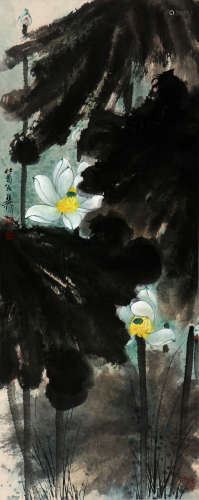 谢稚柳(1910-1997)荷花
