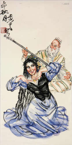 黄胄(1925-1997)歌舞图