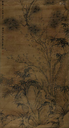 金农(1687-1763)四友图