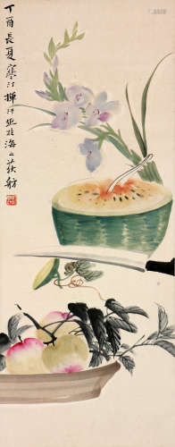江寒汀(1903-1963)消夏图