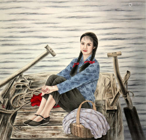 鸥洋(b.1937)少女