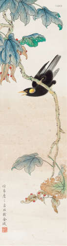 1878～1926 金城  花鸟 纸本设色 立轴