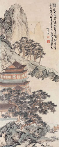 1896～1963 溥儒  山水图 纸本设色 立轴