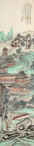 金城(1878-1926)山水楼阁