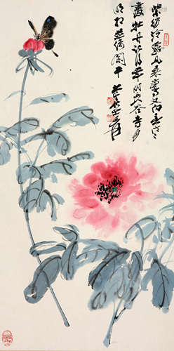 张大千(1899-1983)蝶恋花