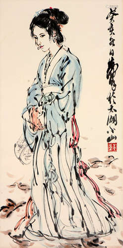 黄胄(1925-1997)仕女