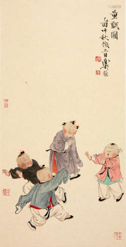 徐乐乐(b.1955)童戏图