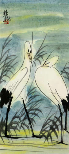 林风眠(1900-1991)双鹭