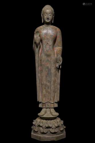 Before Ming Dynasty Lapis Lazuli Stone Buddha Statue
