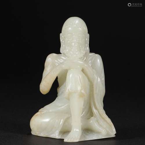 Ming Dynasty Hetian Jade Buddha Statue