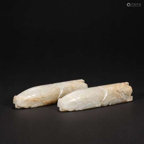 Hetian Jade Hand Pigs A Pair